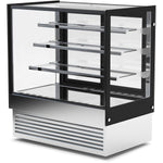 Cake Display Showcase 1500mm 3 Shelves Black & Stainless Steel - HL1500B3
