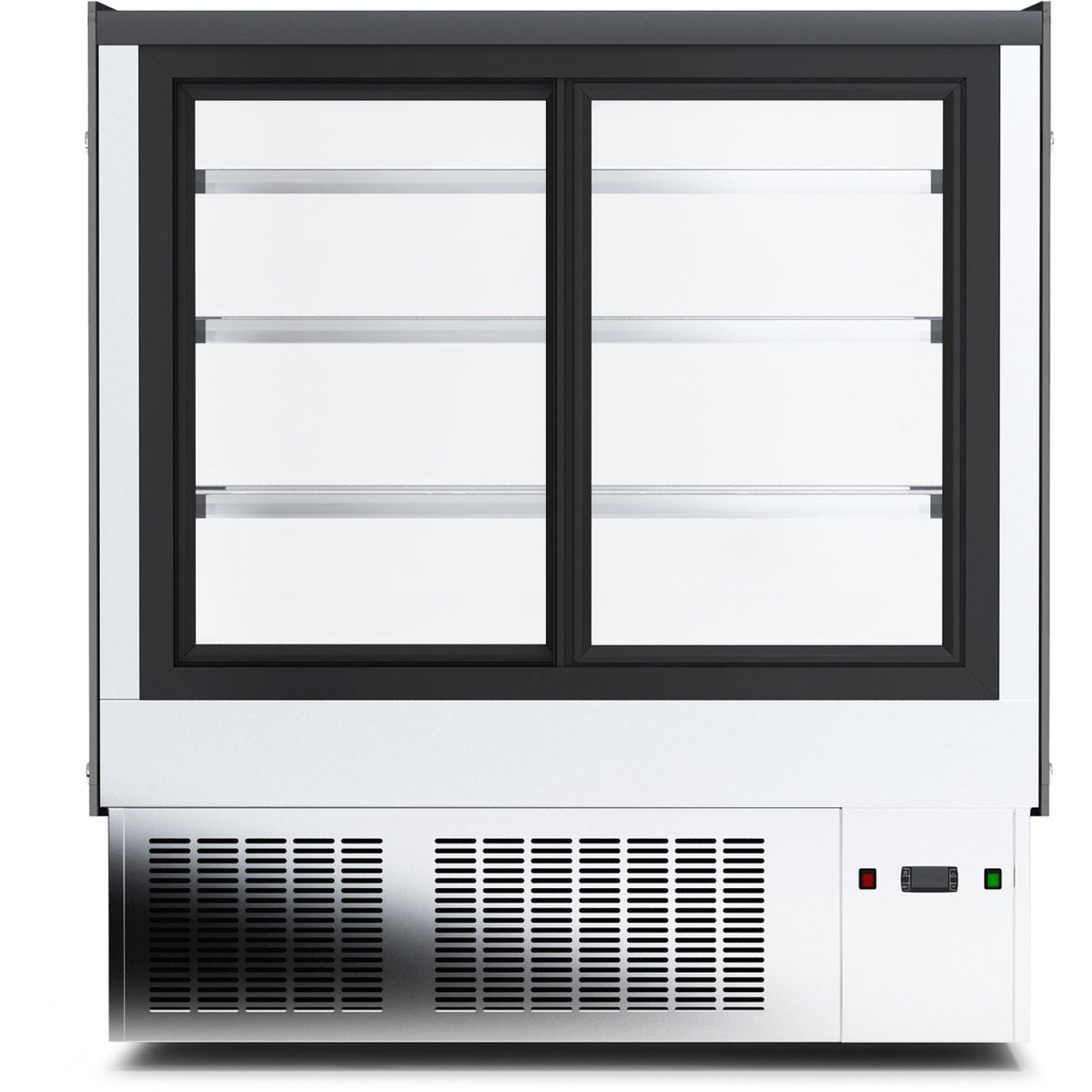 Cake Display Showcase 900mm 3 Shelves Black & Stainless Steel - HL900B3