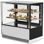Cake Display Showcase 1000mm 2 Shelves Black & Stainless Steel - HL1000ER2