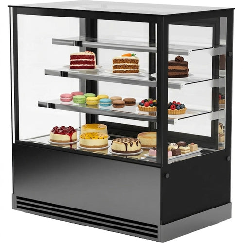 Cake Display Showcase 1000mm 3 Shelves Black - HL1000ER3B