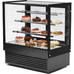 Cake Display Showcase 1800mm 3 Shelves Black & Stainless Steel - HL1800B3BLACK