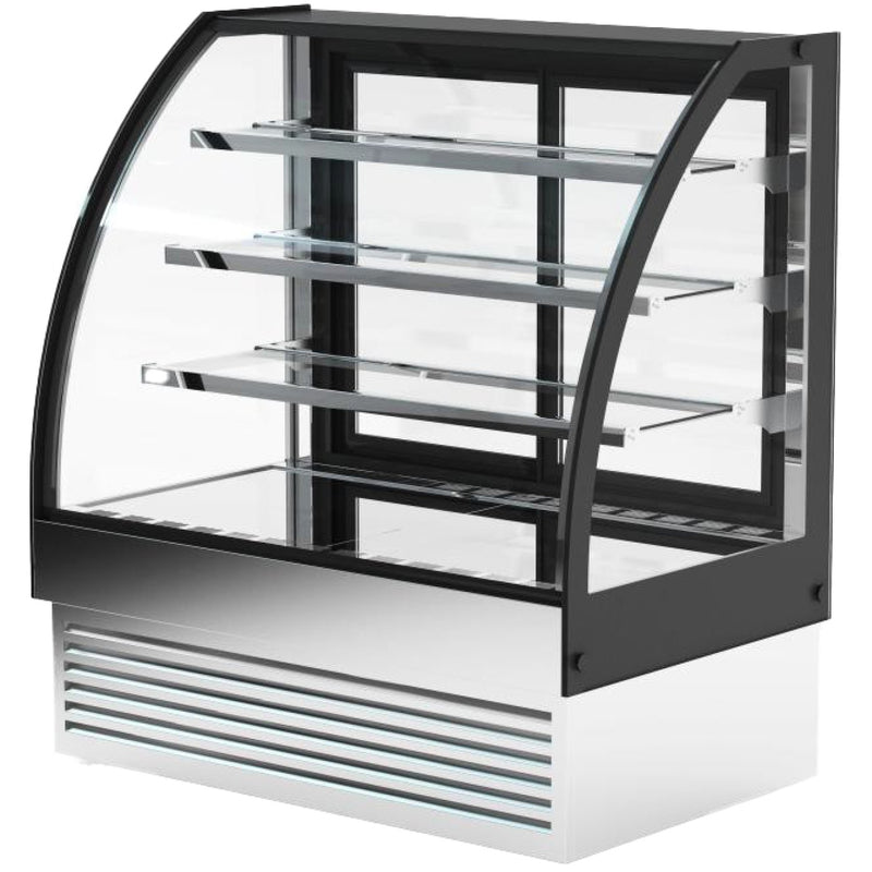 Cake Display Showcase 700mm 3 Shelves Stainless Steel - HL700S3