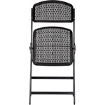 Folding Chair Black Plastic - HQLK53