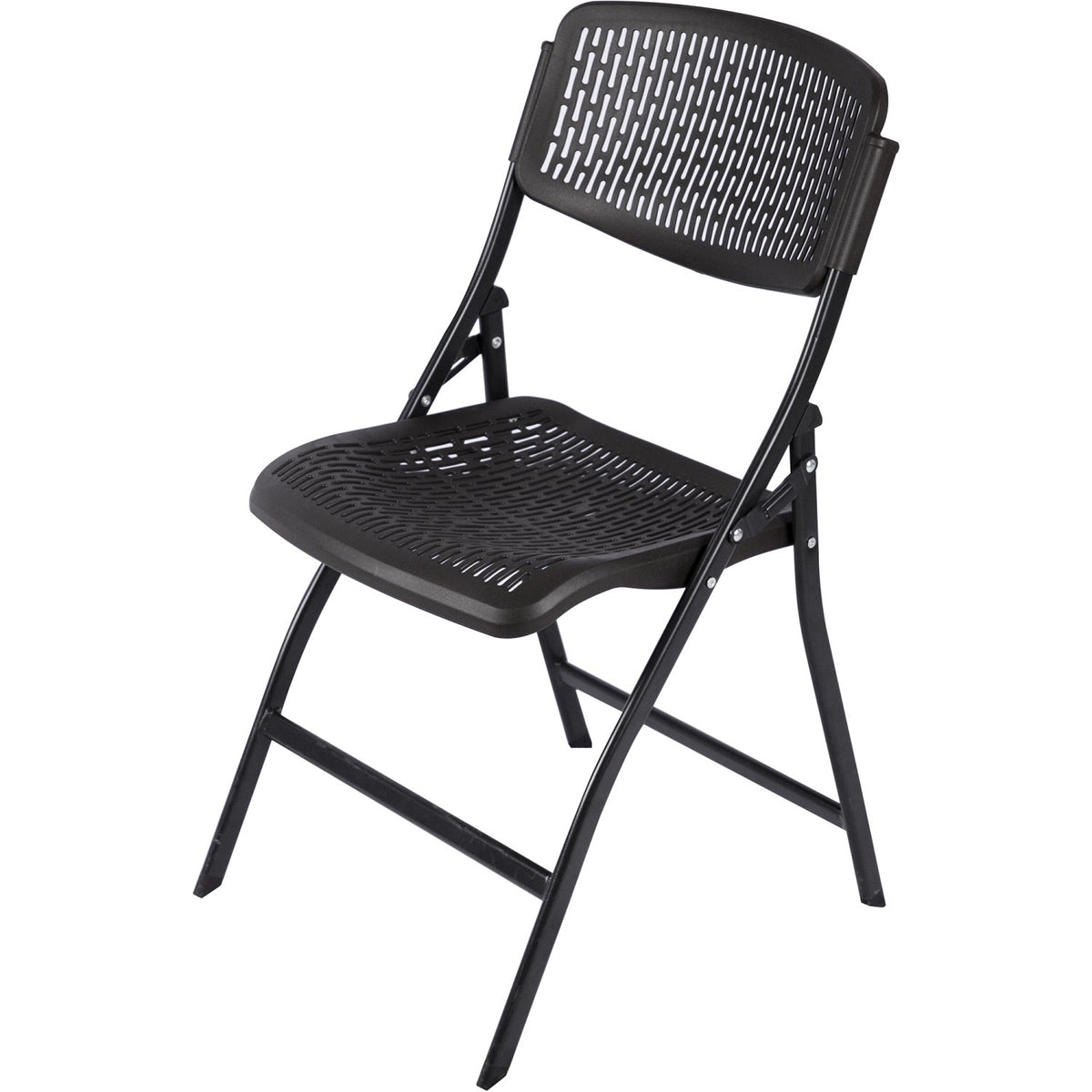 Folding Chair Black Plastic - HQLK53