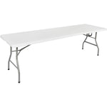 Folding Banquet Bench Table 8ft White 2400x760x740mm - HQZ240