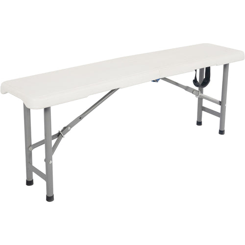 Folding Banquet Bench Table 4ft White 1180x260x420mm - HQZD118