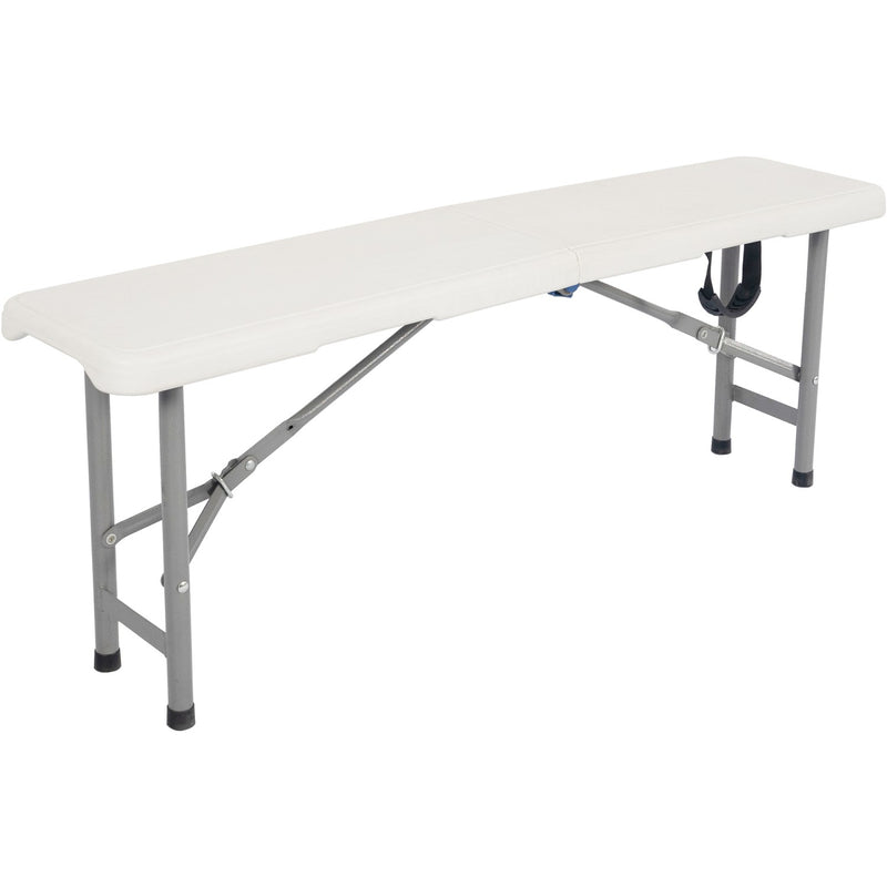 Folding Banquet Bench Table 4ft White 1180x260x420mm - HQZD118
