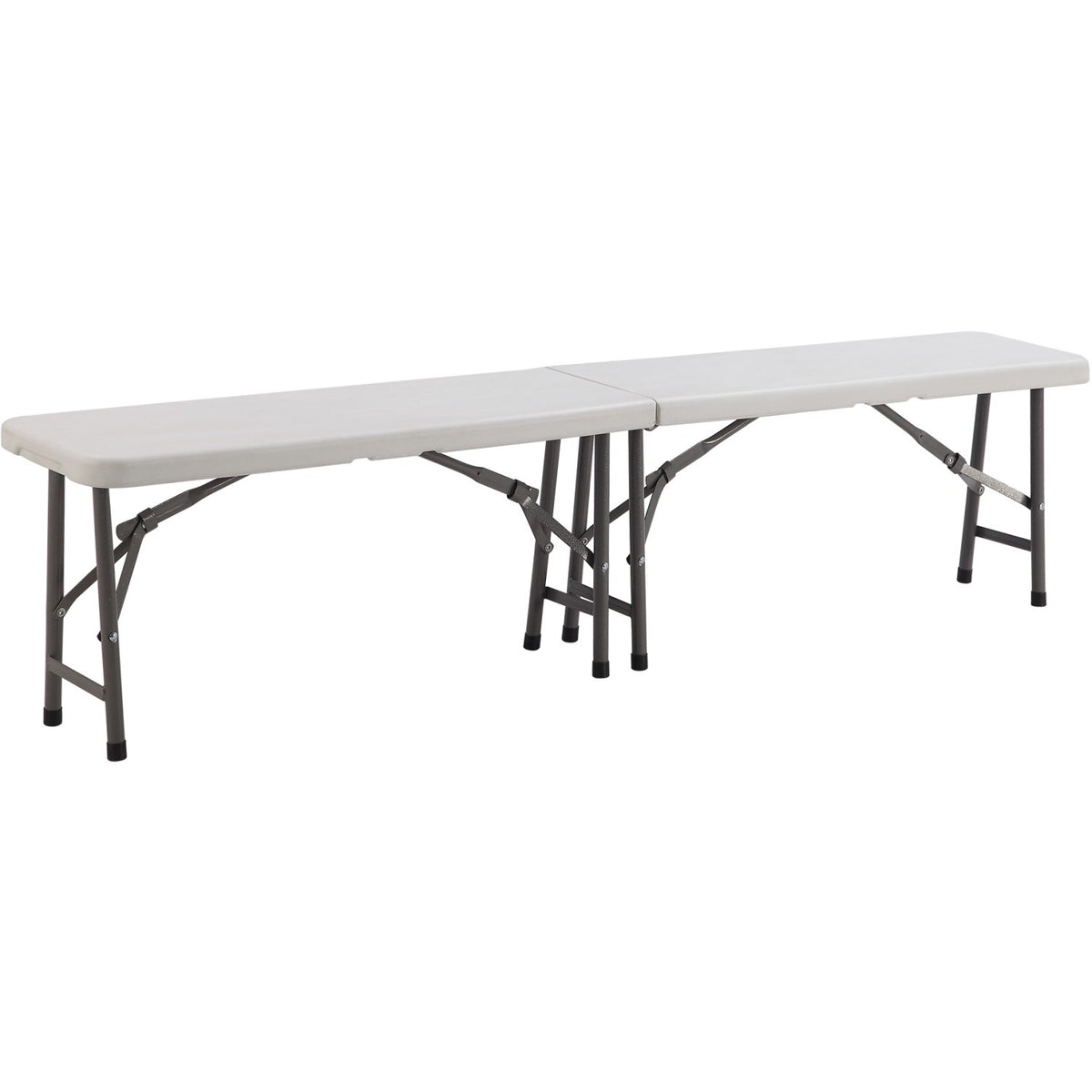 Folding Banquet Bench Table 6ft White 1830x280x440mm - HQZD183