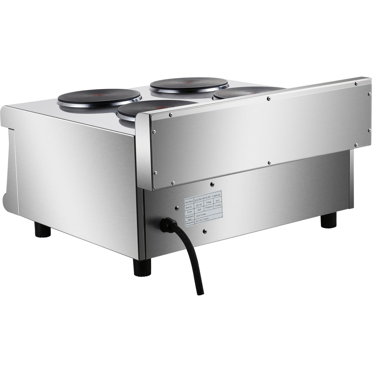 Commercial Electric boiling top 4 plates 8kW - HRQ605E