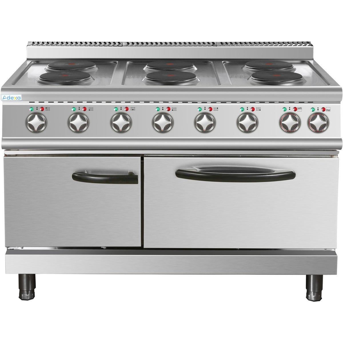 Commercial Electric Cooker 6 Burners (6x2000W) with Electric Oven (4800W) 1050x700x920xmm 380V - HRQ762A