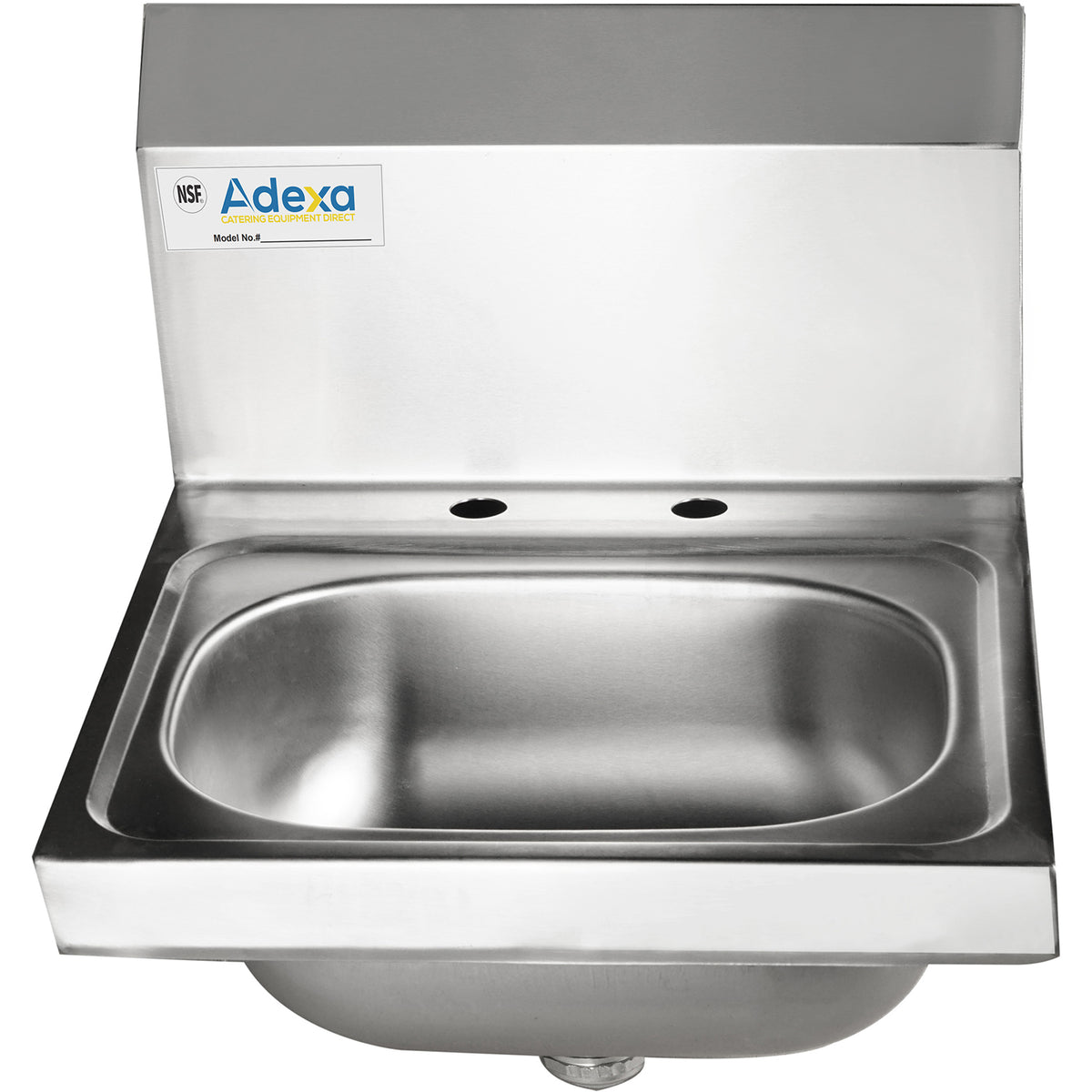 Wall mounted Hand Sink Deck mounted faucet Stainless steel - HS12DH