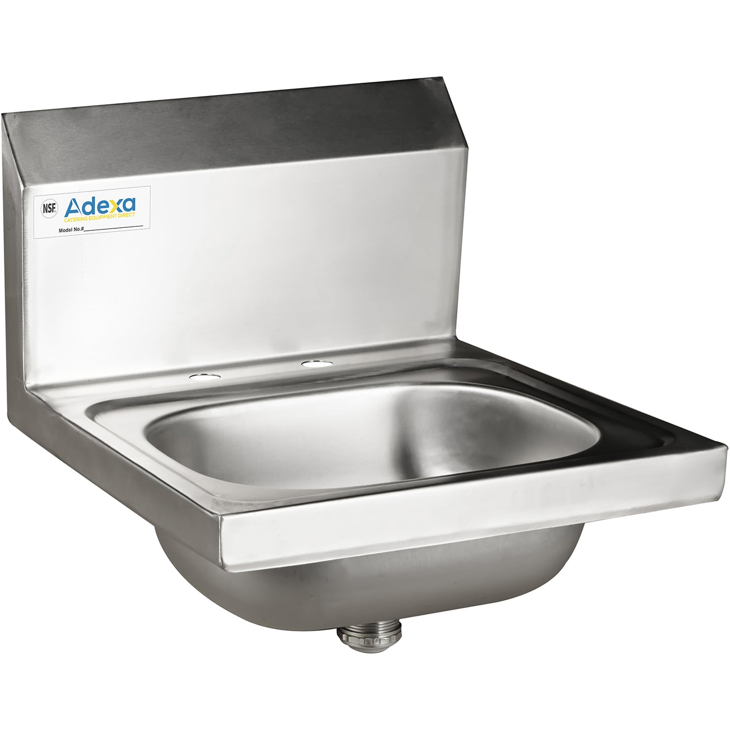 Wall mounted Hand Sink Deck mounted faucet Stainless steel - HS12DH