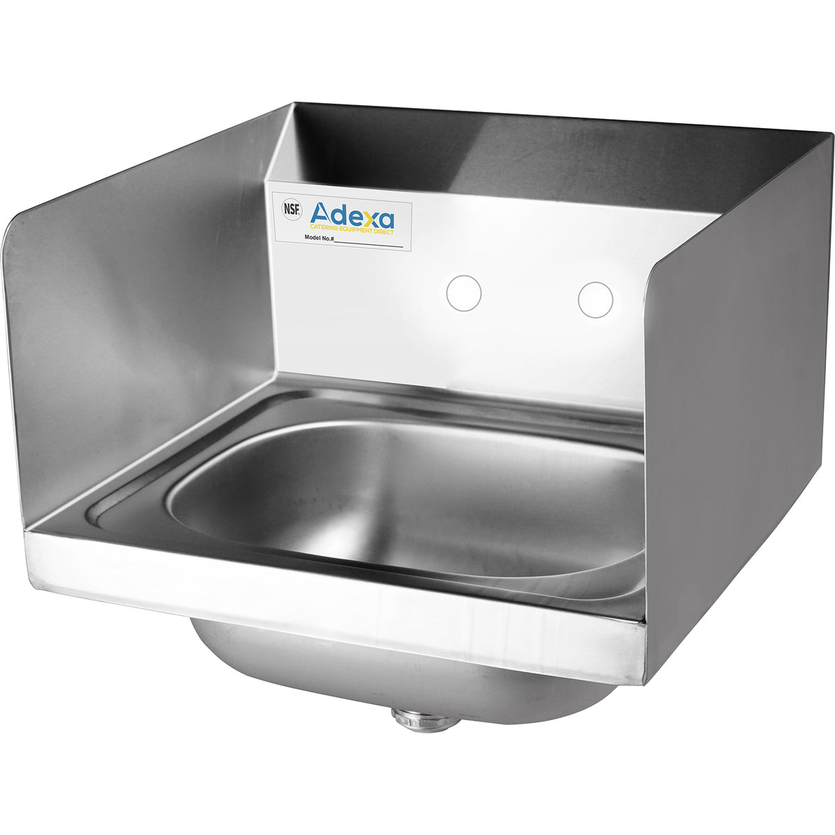 Wall mounted Hand Sink Wall mounted faucet Side splash Stainless steel - HS15SP