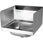 Wall mounted Hand Sink Wall mounted faucet Side splash Stainless steel - HS15SP