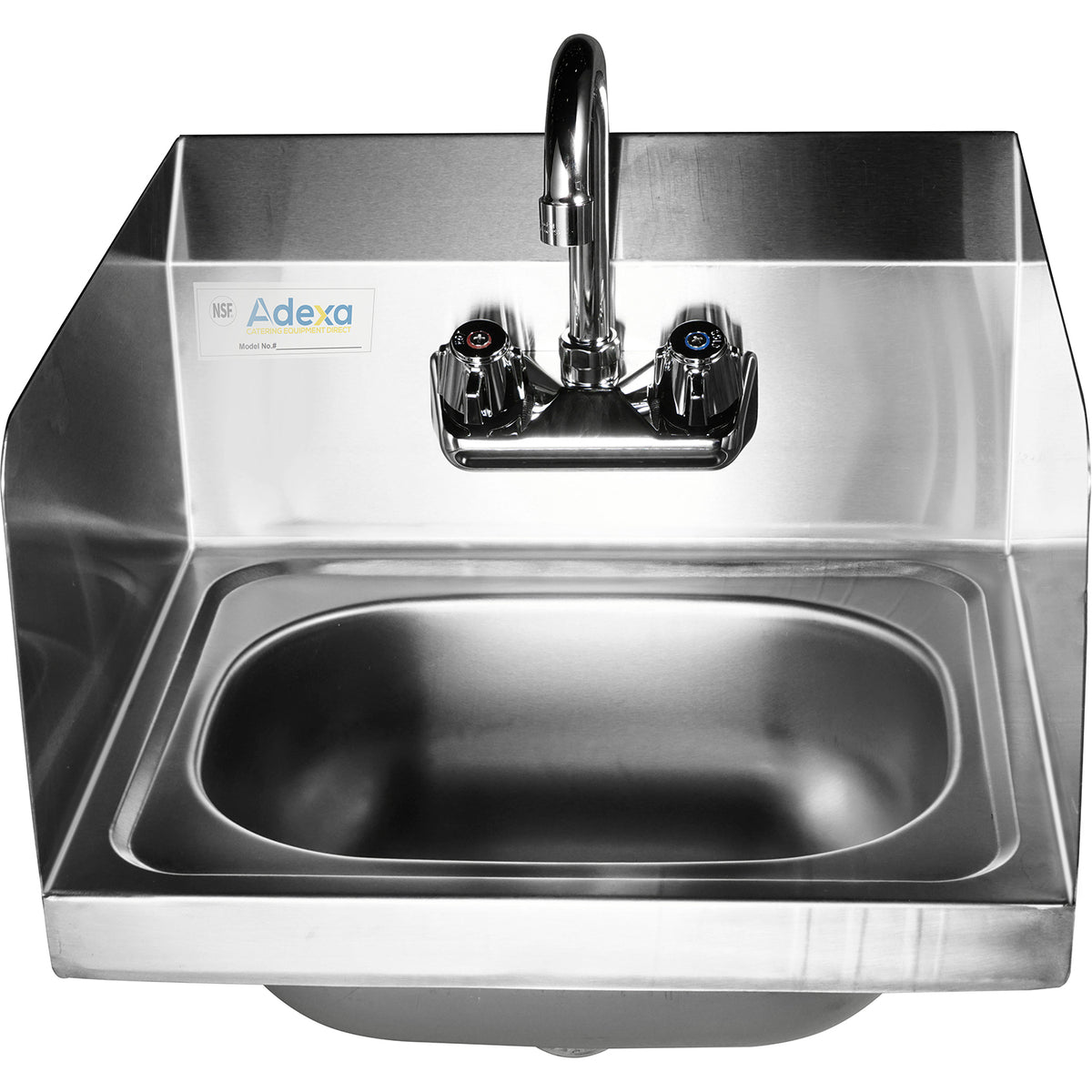 Wall mounted Hand Sink Wall mounted faucet Side splash Stainless steel - HS15SP