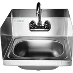 Wall mounted Hand Sink Wall mounted faucet Side splash Stainless steel - HS15SP
