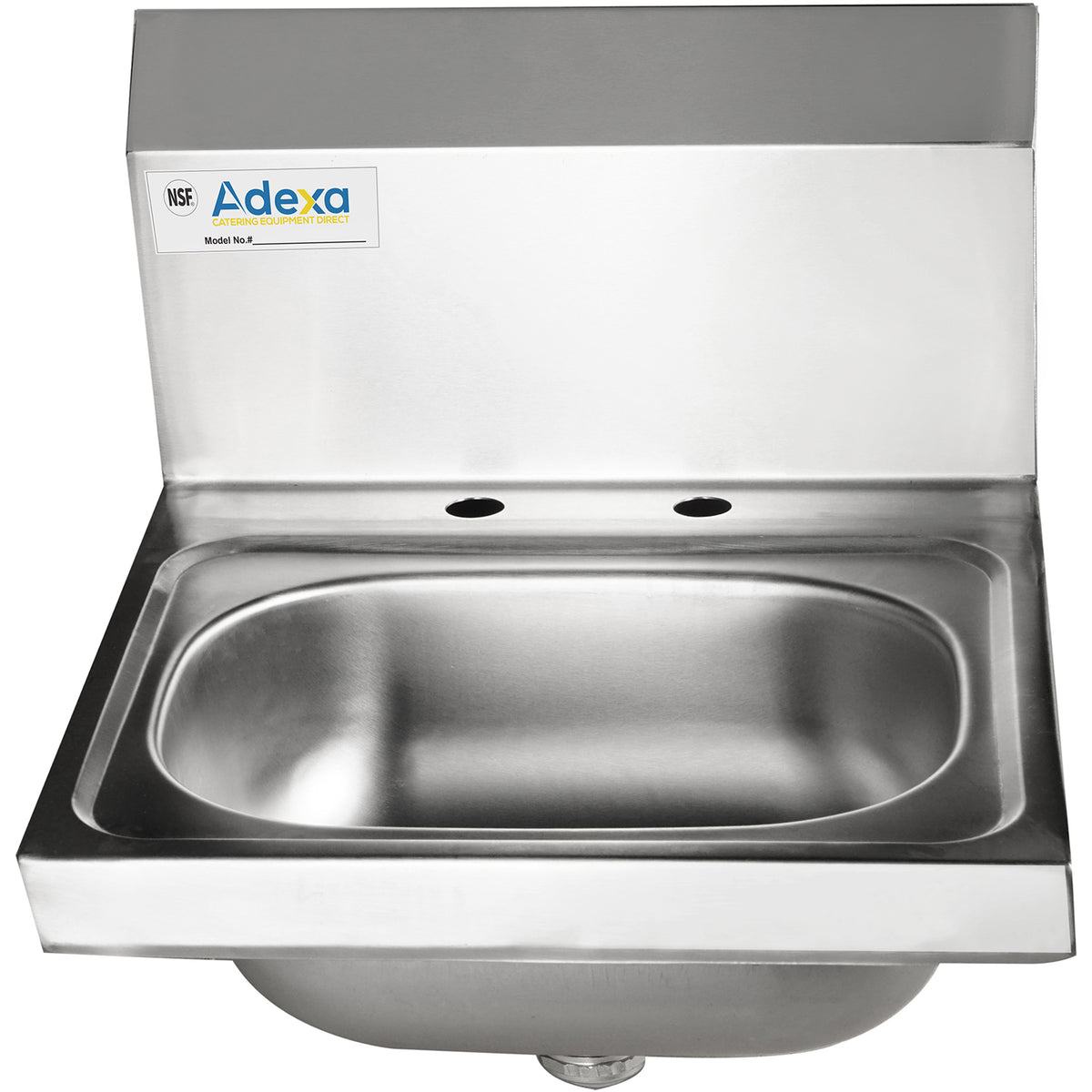 Wall mounted Hand Sink Deck mounted faucet Stainless steel - HS17DH