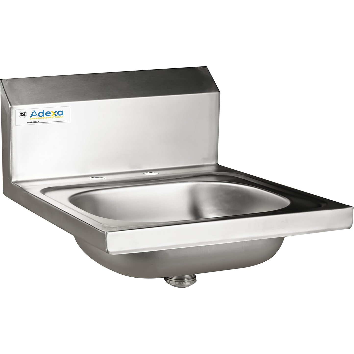 Wall mounted Hand Sink Deck mounted faucet Stainless steel - HS17DH