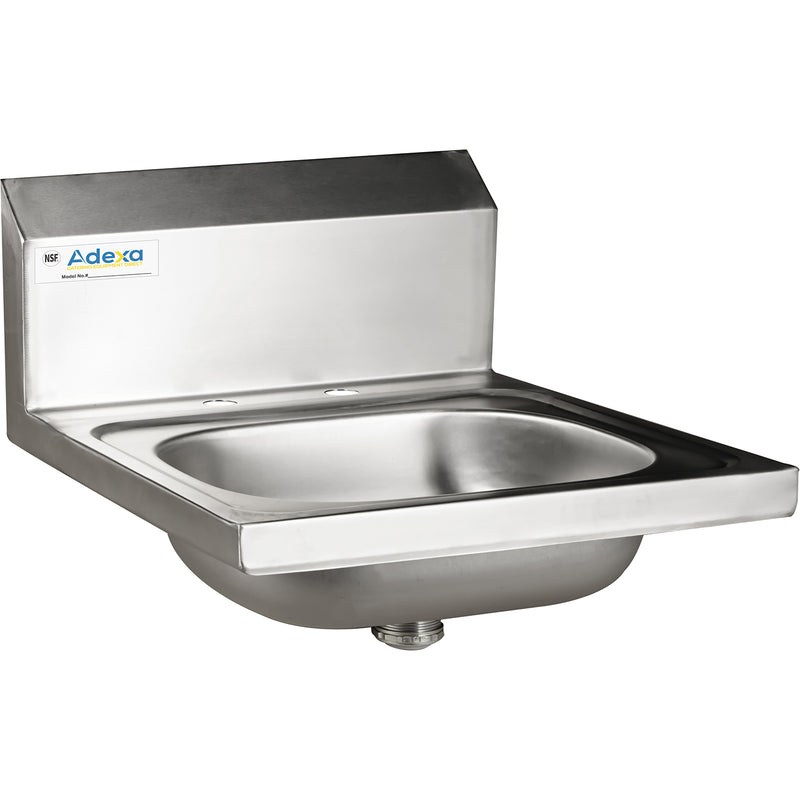 Wall mounted Hand Sink Deck mounted faucet Stainless steel - HS17DH