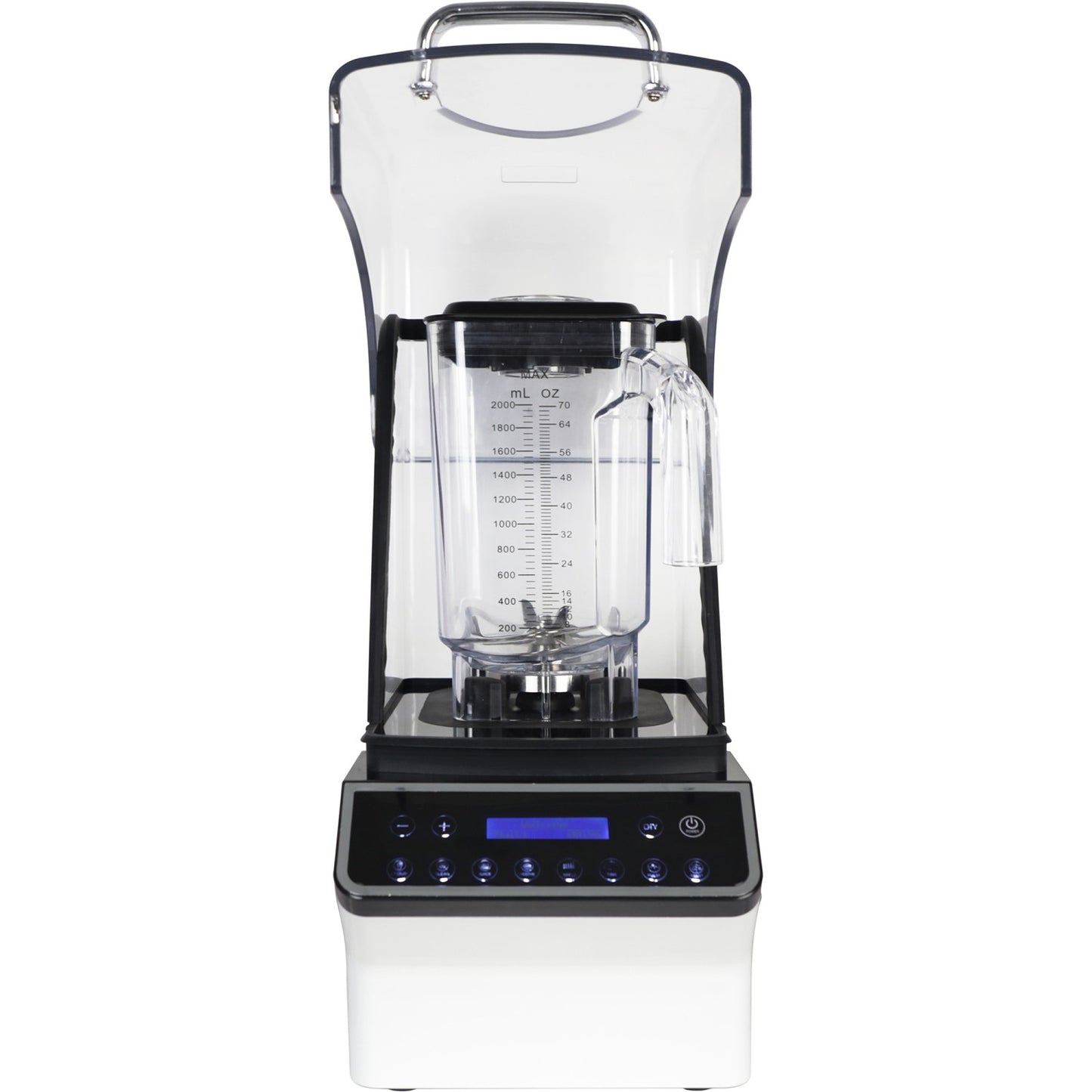 Commercial Heavy Duty Blender with Sound Cover 2L Jar 3HP Motor 230x265x465mm - HS8006NEW