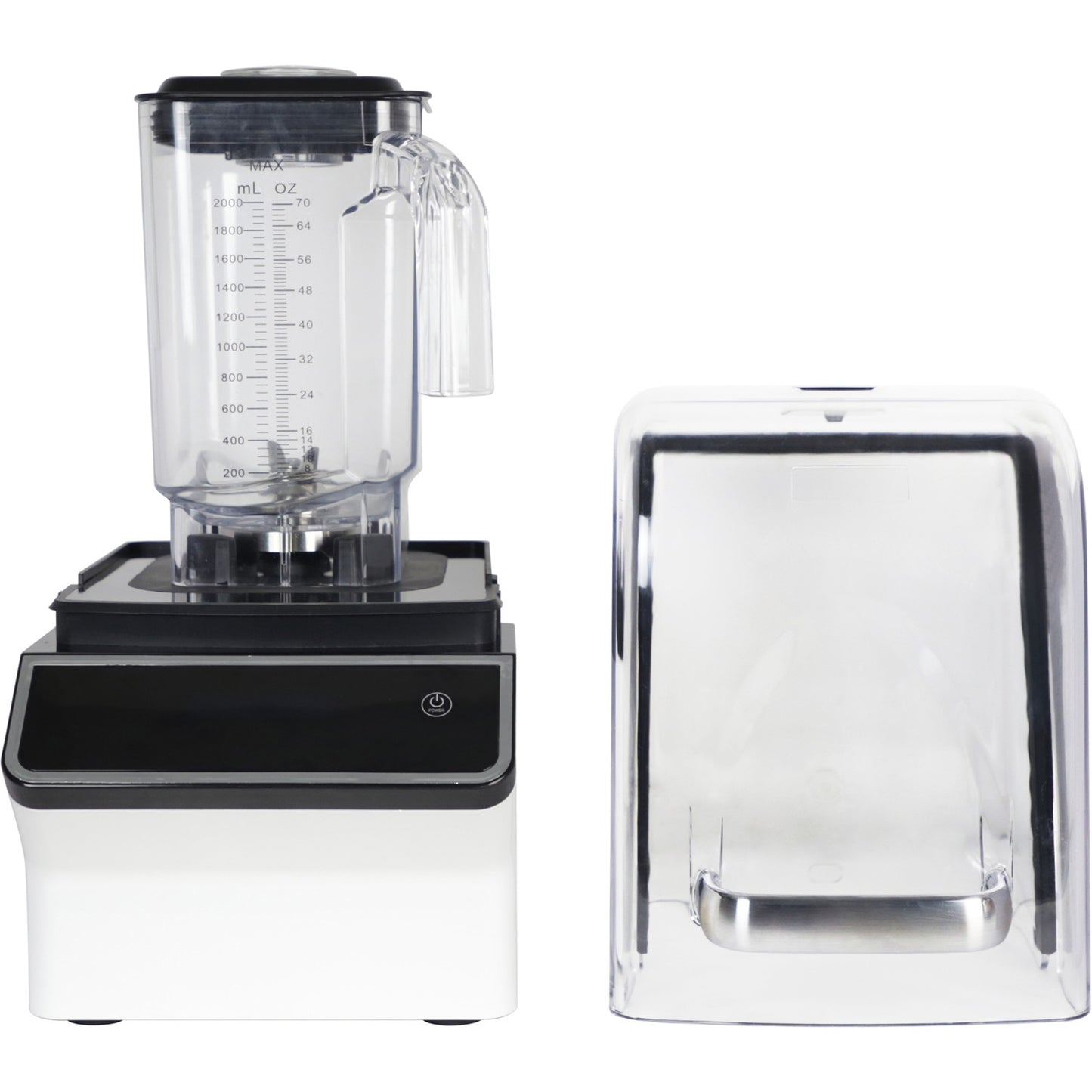 Commercial Heavy Duty Blender with Sound Cover 2L Jar 3HP Motor 230x265x465mm - HS8006NEW