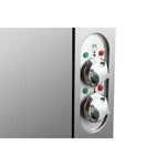 Commercial Electric Cooker 4 Square Burners with Electric Oven 16kW+4.8kW 900mm Depth - HSQ912B
