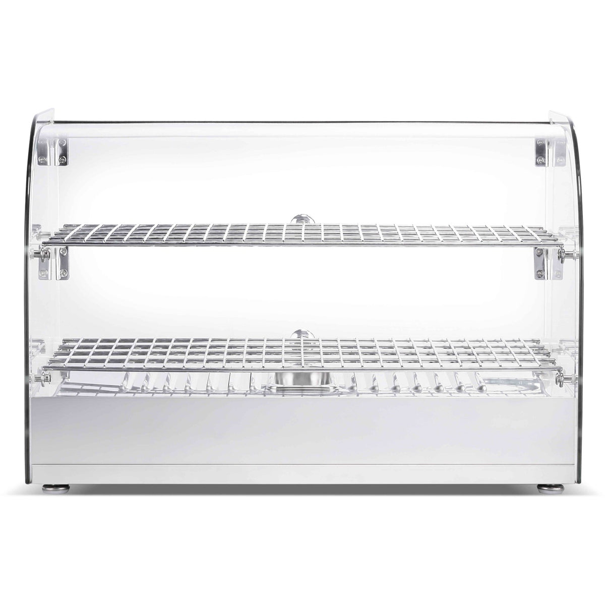 2 Tier Curved Front Heated Display Case 45 Litres Countertop - HW45R