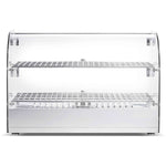 2 Tier Curved Front Heated Display Case 45 Litres Countertop - HW45R