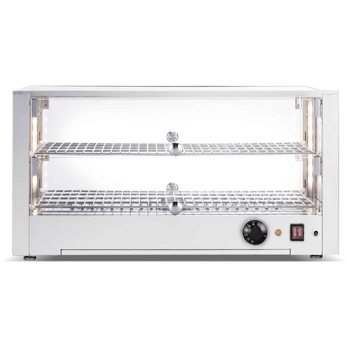 2 Tier Heated Display Case 80 Litres Countertop - HW80