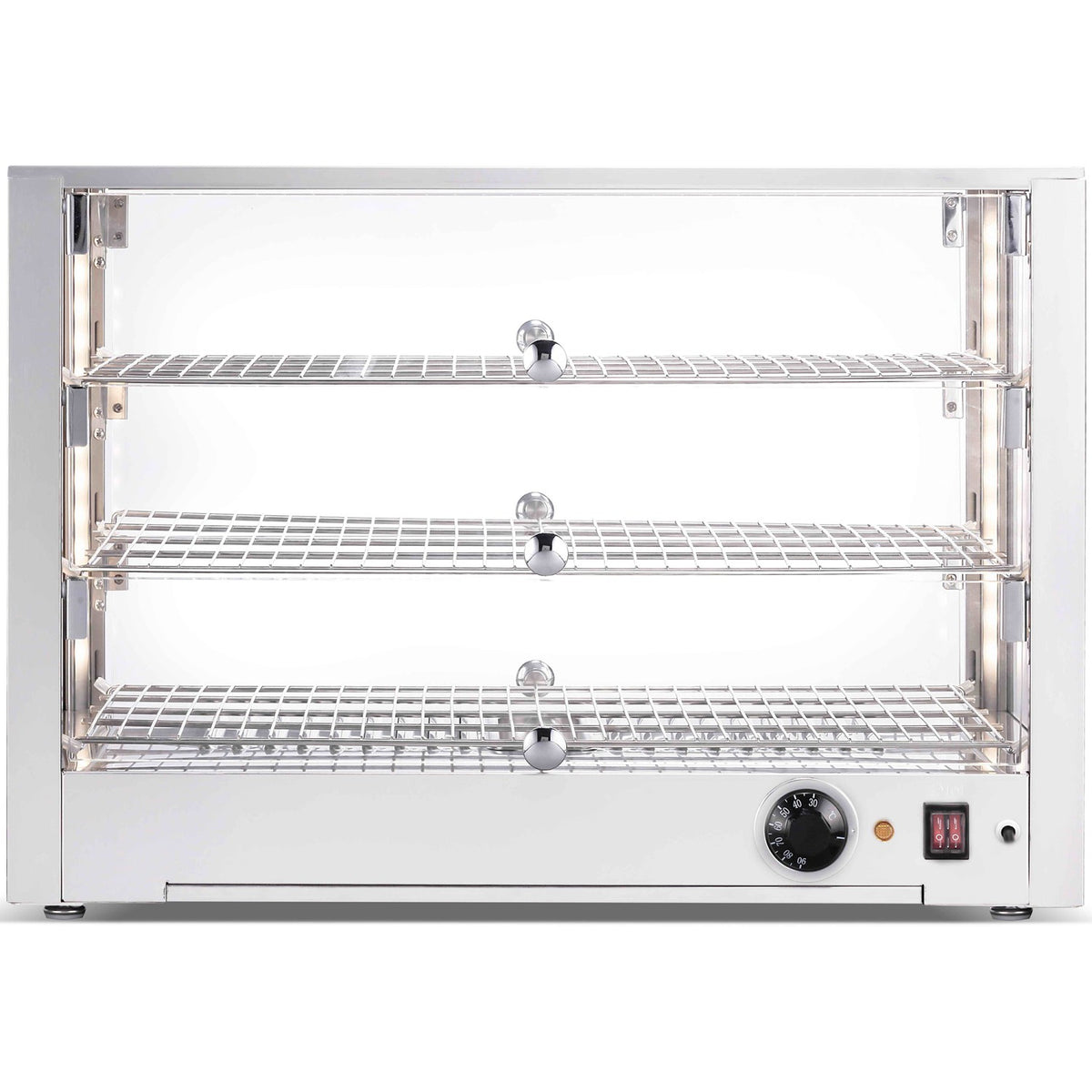 3 Tier Heated Display Case 115 litres Countertop - HW115