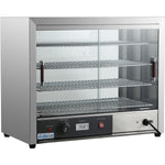 Professional 4 Tier Pie Warmer Heated Display Case Countertop 1kW - HW580