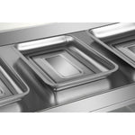 Commercial Two-Tier Heated Showcase Food and Chicken Warmer 1200x760x860mm Countertop Dry Heat and Wet Heat - HW6PB