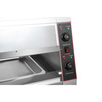 Commercial Two-Tier Heated Showcase Food and Chicken Warmer 1200x760x860mm Countertop Dry Heat and Wet Heat - HW6PB