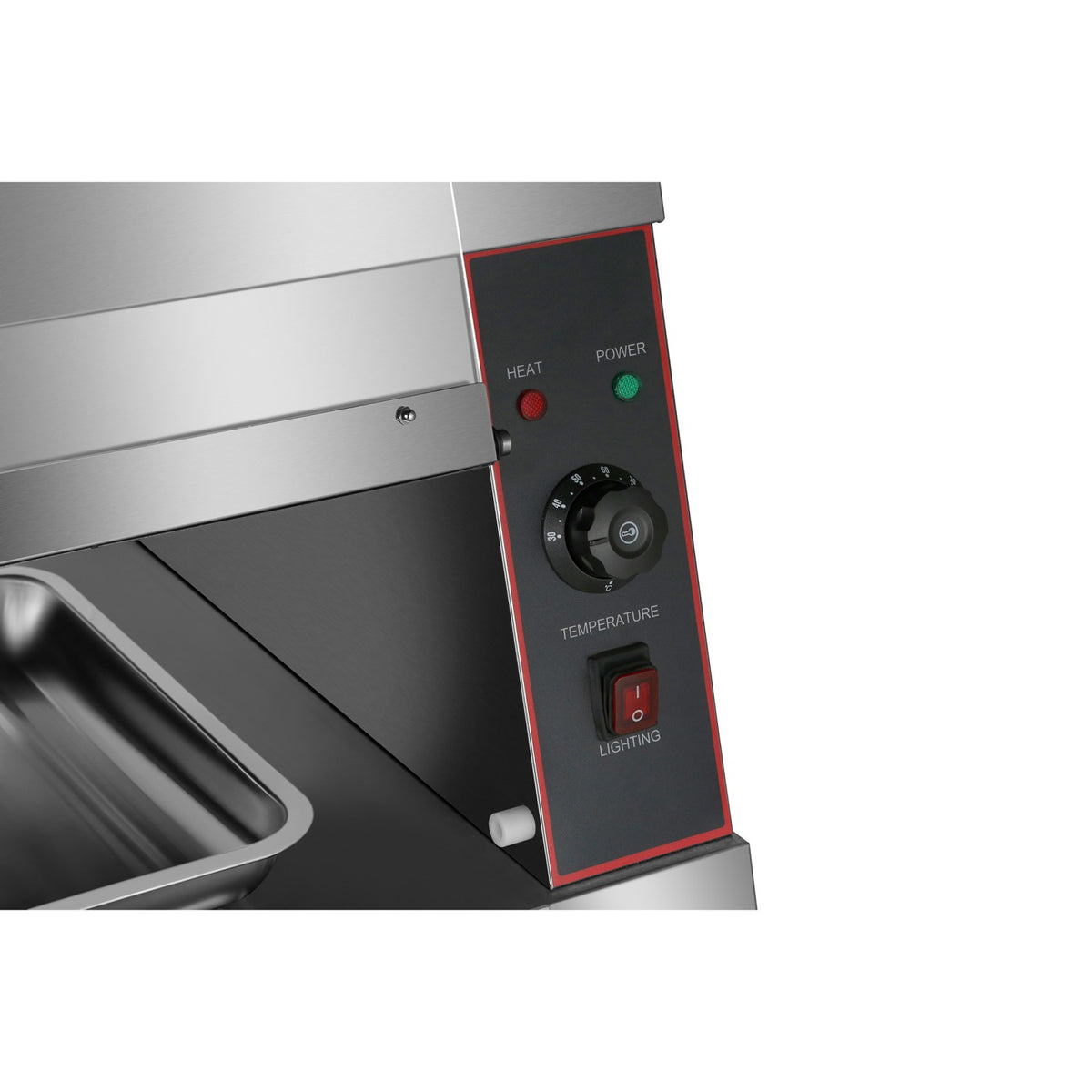 Commercial Two-Tier Heated Showcase Food and Chicken Warmer 1500x760x860mm Countertop Dry Heat and Wet Heat - HW6P