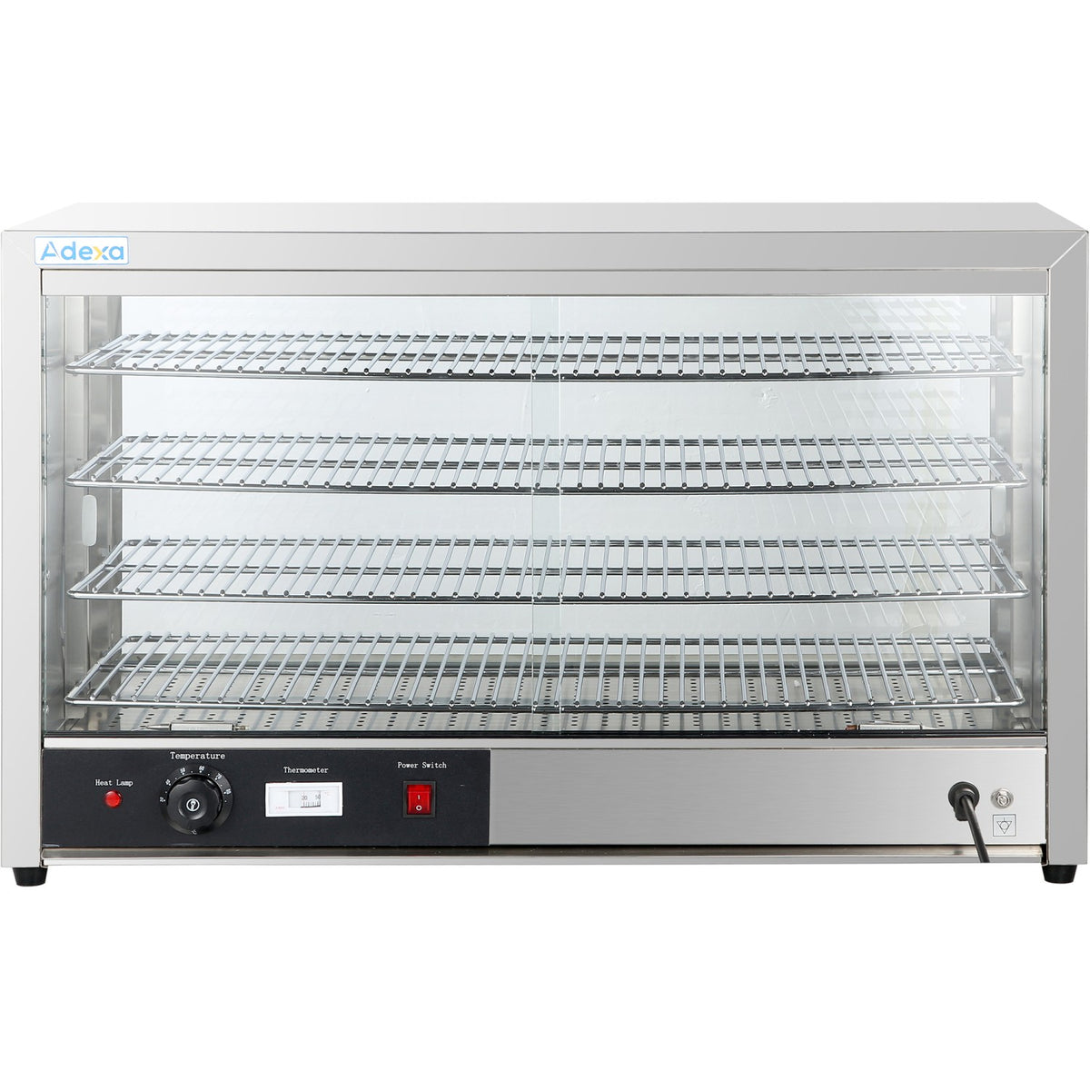 4 Tier Pie Warmer Heated Display Case Countertop - HW805