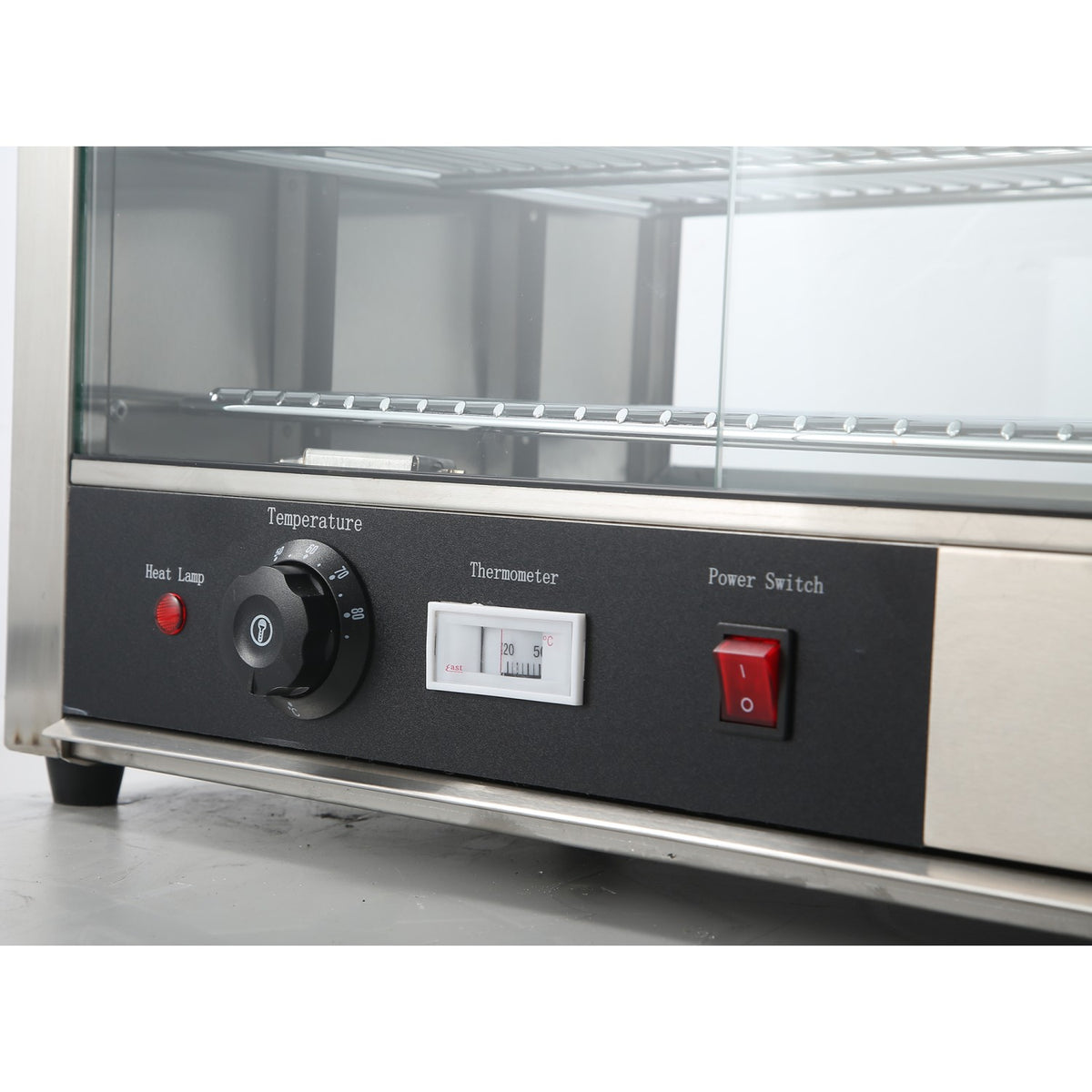4 Tier Pie Warmer Heated Display Case Countertop - HW805