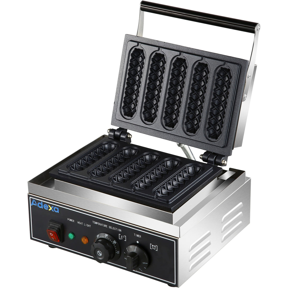 Commercial Corn Dog Waffle Maker 1.55kW 5 waffles Countertop - HX117