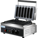 Commercial Corn Dog Waffle Maker 1.6kW 6 waffles Countertop - HX119