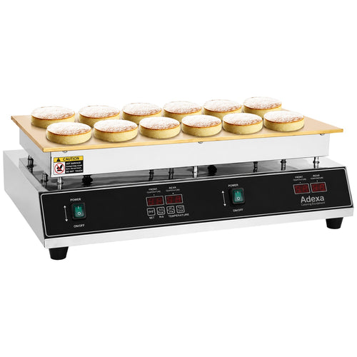 Commercial Digital Soufflé Waffle Machine 3kW 620 x 460 x 180mm - HX600D
