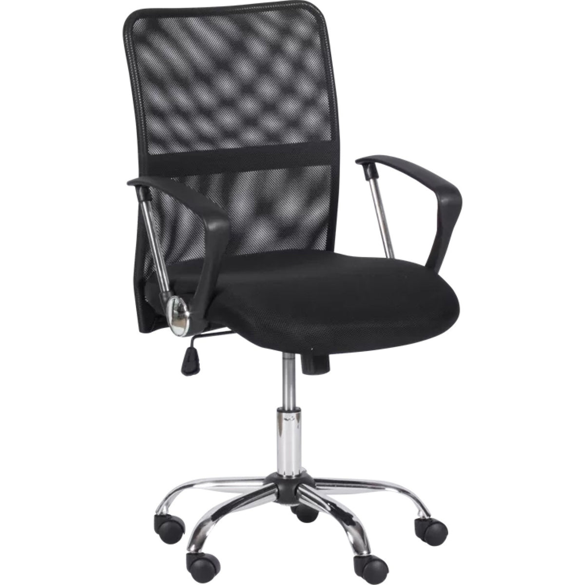 Mesh Office Chair Black & Chrome - HY528