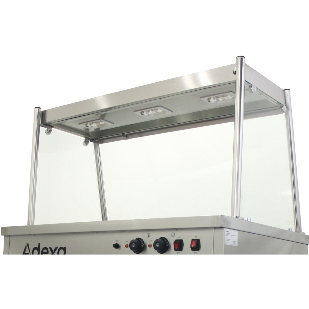 Mobile Food Service Counter with Bain Marie Top and Hot Cupboard - HYH3WS