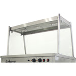 Mobile Food Service Counter with Bain Marie Top and Hot Cupboard - HYH3WS