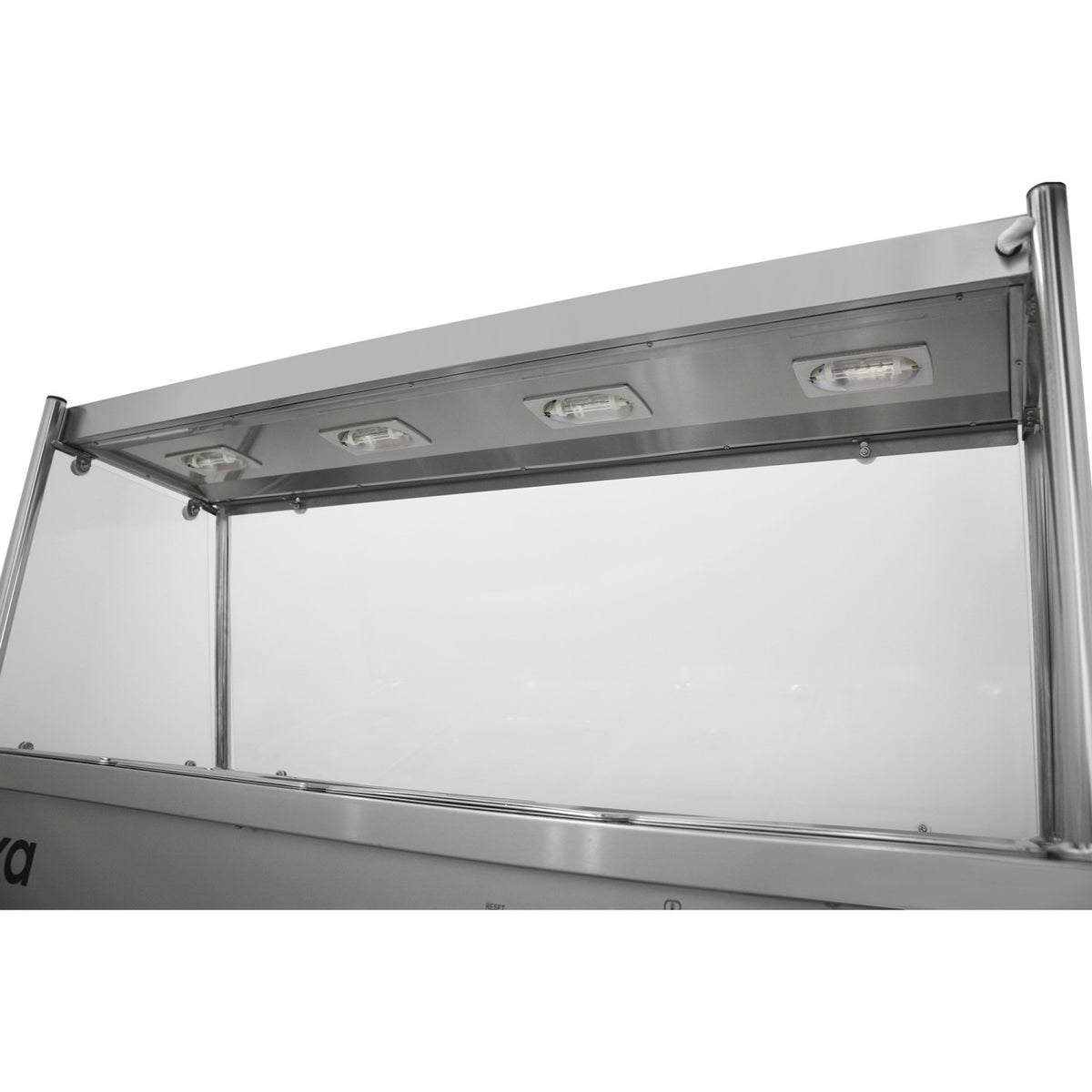 Mobile Food Service Counter with Bain Marie Top and Hot Cupboard - HYH4WS