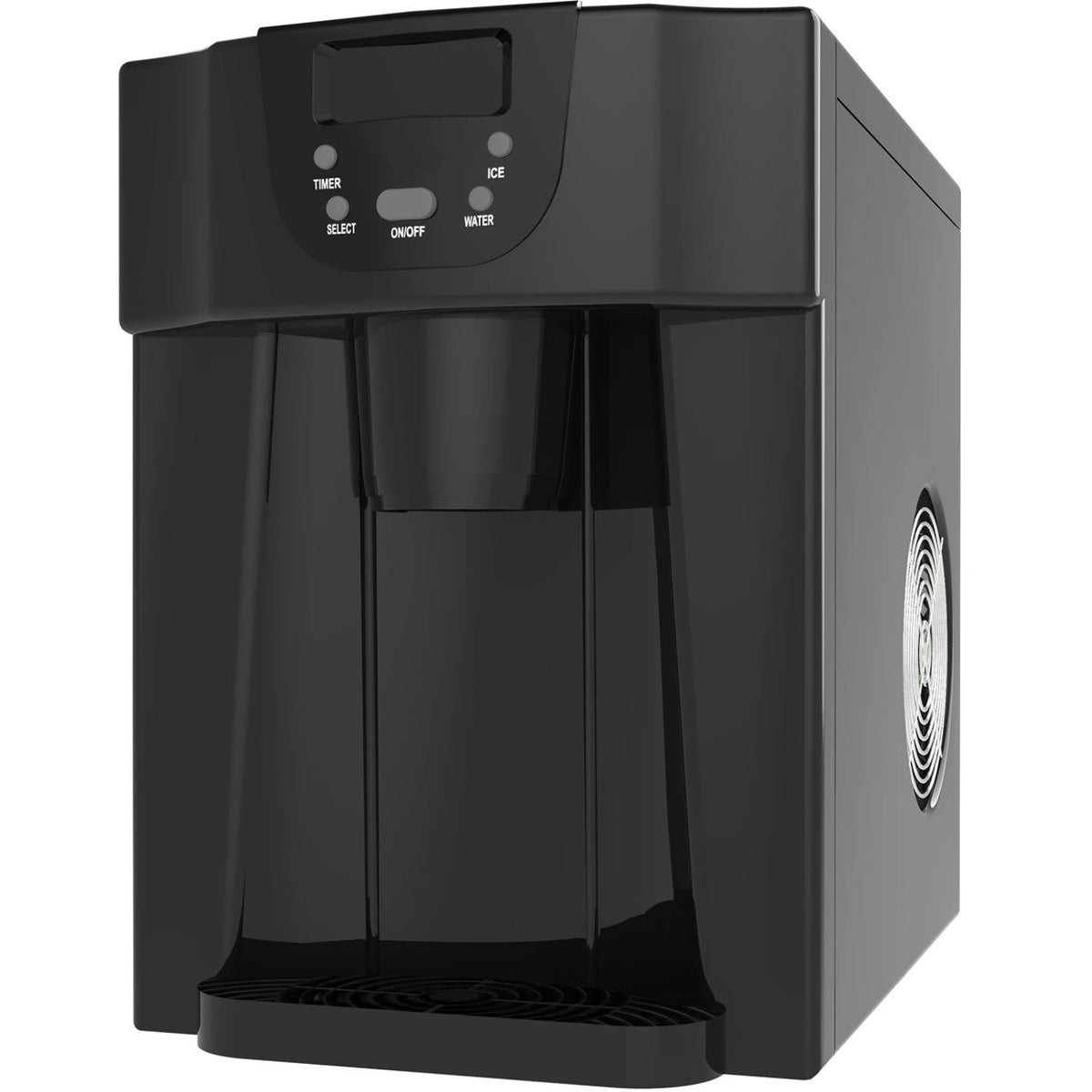 2-in-1 Ice Maker & Cold Water Dispenser Countertop 12kg/24h 0.6kg bin - HZB12E