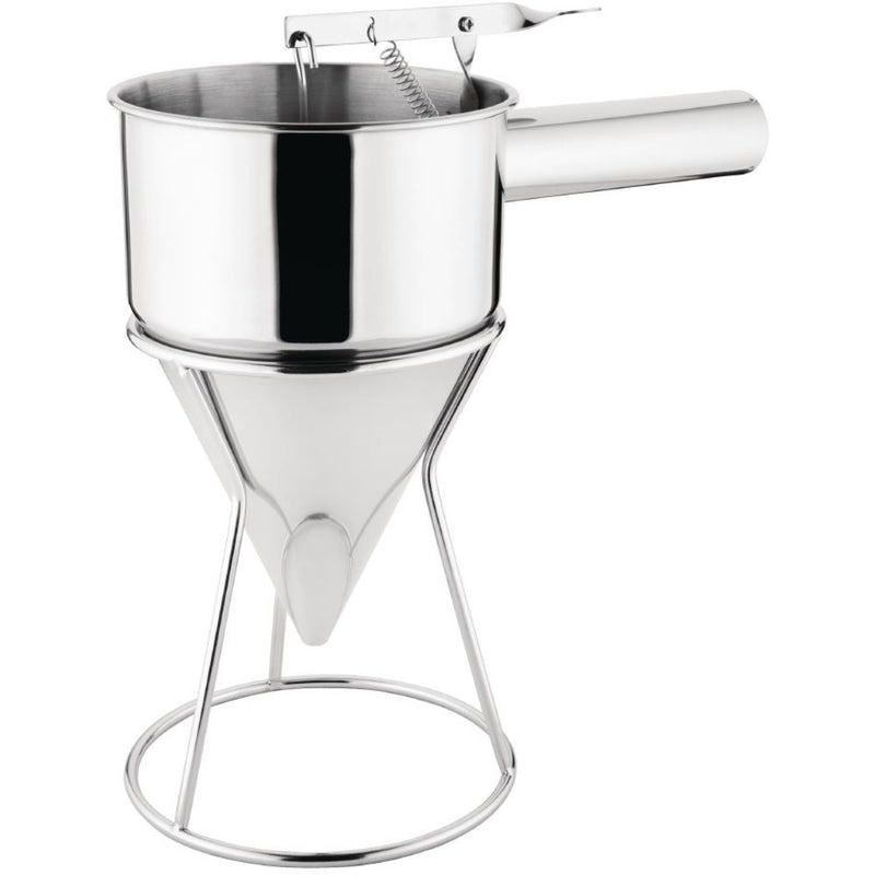 Commercial Piston Funnel Stainless steel with Handle & Stand 1.5 litres - IFA003