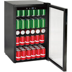 Professional 128L Compact Glass Door Beverage Cooler – Low Profile | JC128VELF