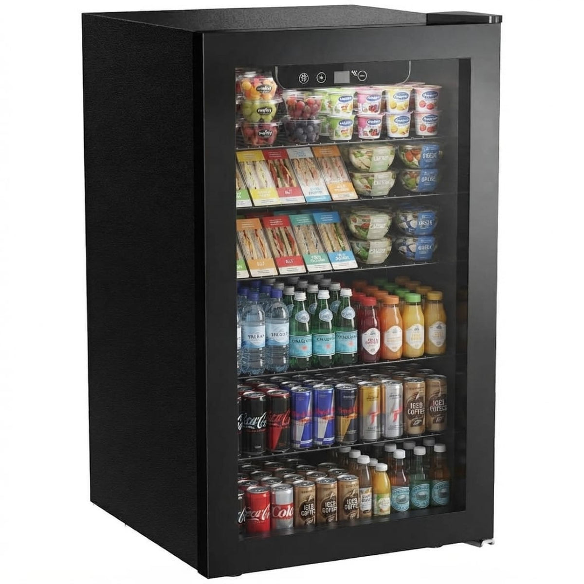 Commercial Wine & Beverage Cooler 68L Glass Door 4-16°C 430 x 460 x 740mm - JC75UELF