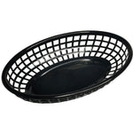 Heavy-Duty Polypropylene Food Basket Black 235×150×46mm - JGM202