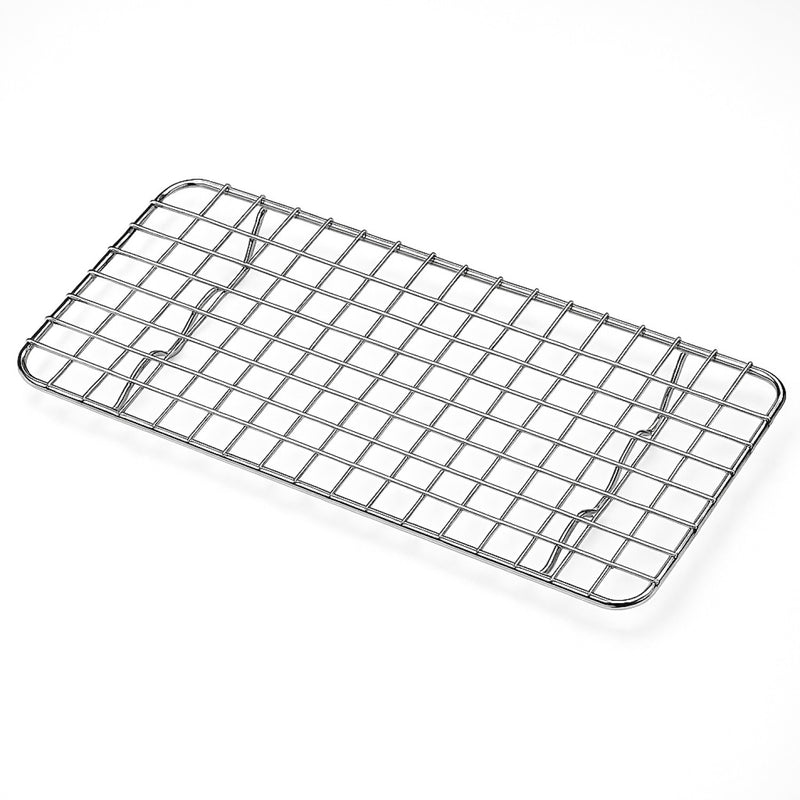 Stainless Steel Flat Grill Rack 1/3 255 × 105 × 15 mm - JJD6606