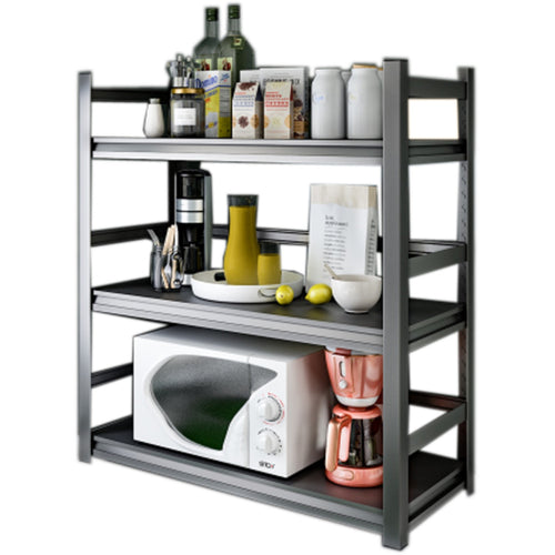 Commercial Shelving Unit 3 Tier Width 1000mm Depth 500mm Black - JM3CW1000